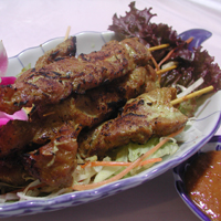 タイ式豚串焼き